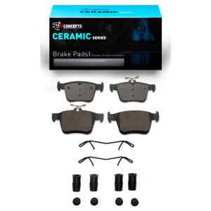 Audi Q3 Brake Pads - Rear - R1 Concepts - Ceramic Pads + Hardware Kit - `15-`25